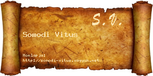 Somodi Vitus névjegykártya